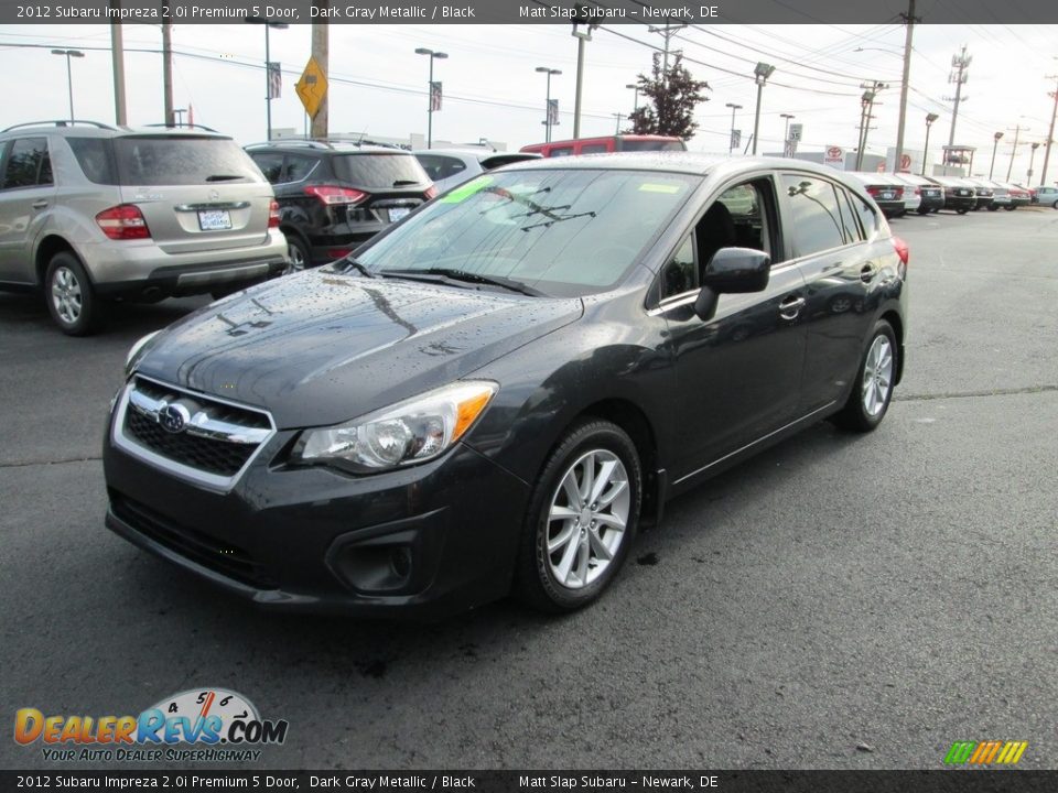 2012 Subaru Impreza 2.0i Premium 5 Door Dark Gray Metallic / Black Photo #2