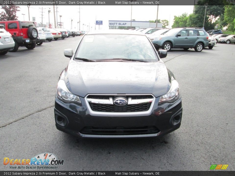 2012 Subaru Impreza 2.0i Premium 5 Door Dark Gray Metallic / Black Photo #3