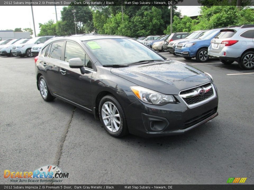 2012 Subaru Impreza 2.0i Premium 5 Door Dark Gray Metallic / Black Photo #4