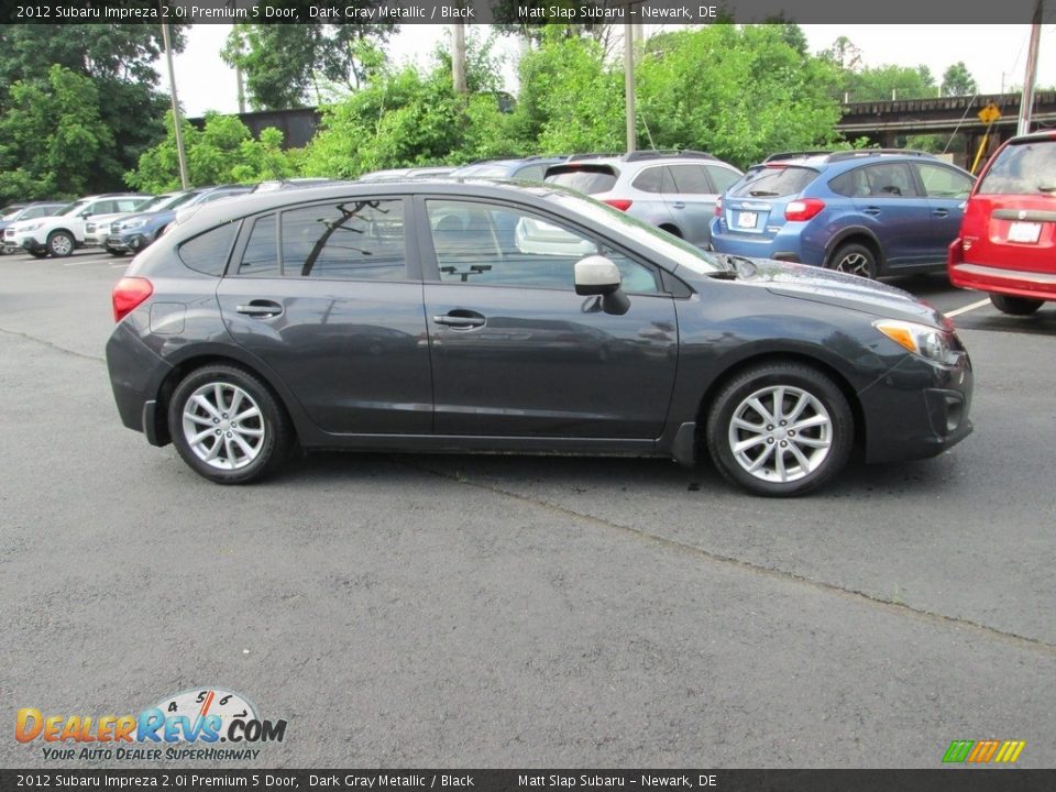 2012 Subaru Impreza 2.0i Premium 5 Door Dark Gray Metallic / Black Photo #5