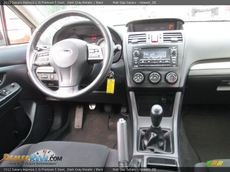 2012 Subaru Impreza 2.0i Premium 5 Door Dark Gray Metallic / Black Photo #10