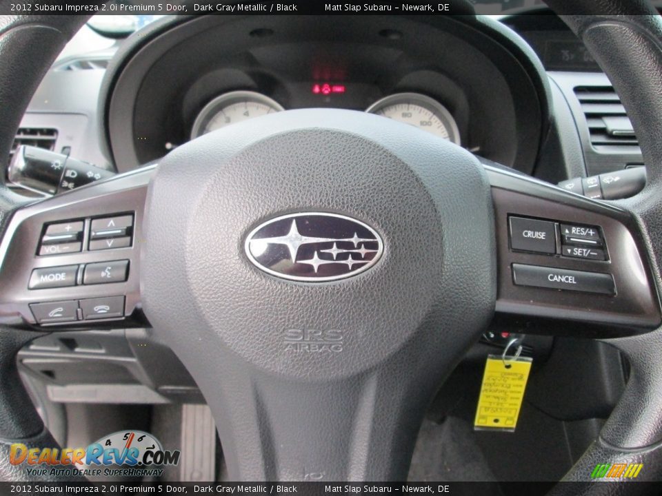 2012 Subaru Impreza 2.0i Premium 5 Door Dark Gray Metallic / Black Photo #11