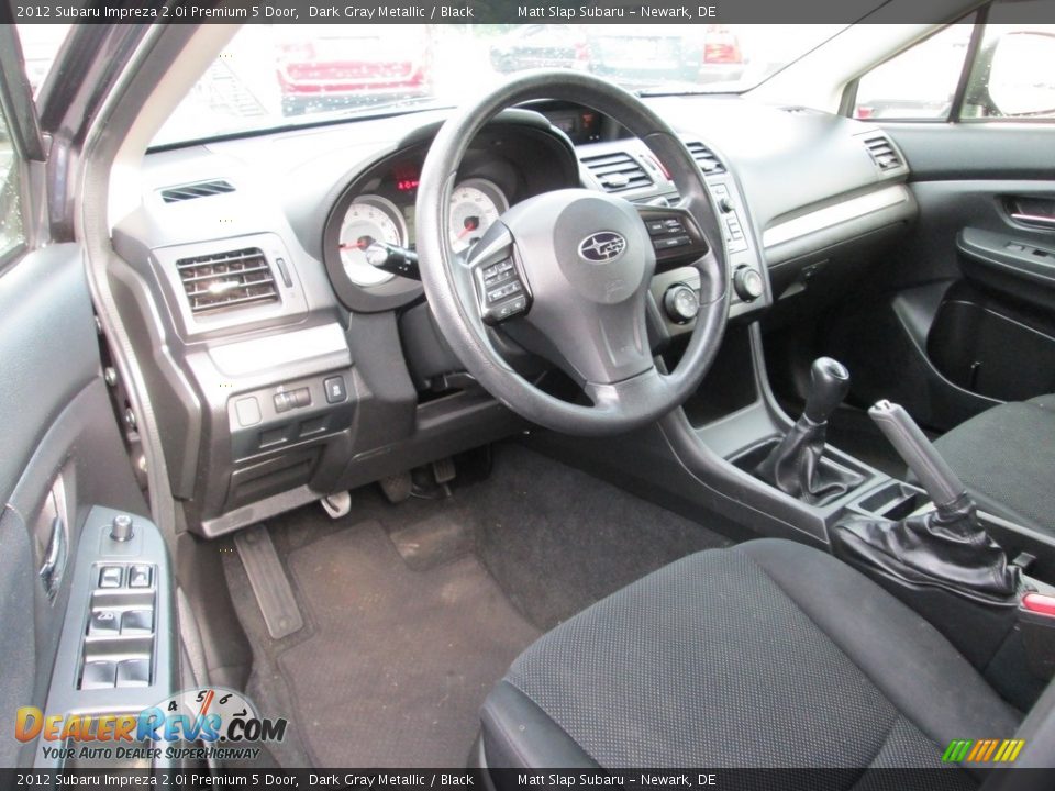 2012 Subaru Impreza 2.0i Premium 5 Door Dark Gray Metallic / Black Photo #12