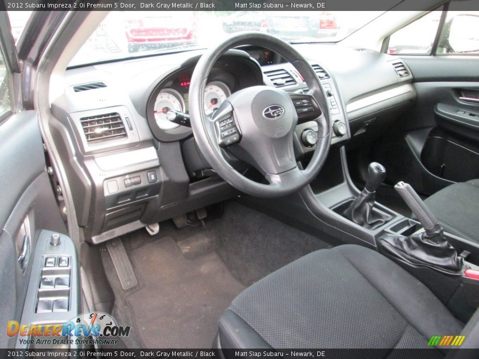 2012 Subaru Impreza 2.0i Premium 5 Door Dark Gray Metallic / Black Photo #12