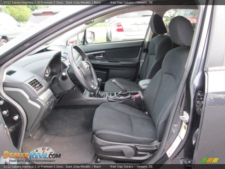 2012 Subaru Impreza 2.0i Premium 5 Door Dark Gray Metallic / Black Photo #13