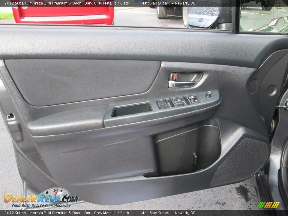 2012 Subaru Impreza 2.0i Premium 5 Door Dark Gray Metallic / Black Photo #14