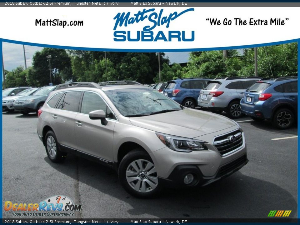 2018 Subaru Outback 2.5i Premium Tungsten Metallic / Ivory Photo #1