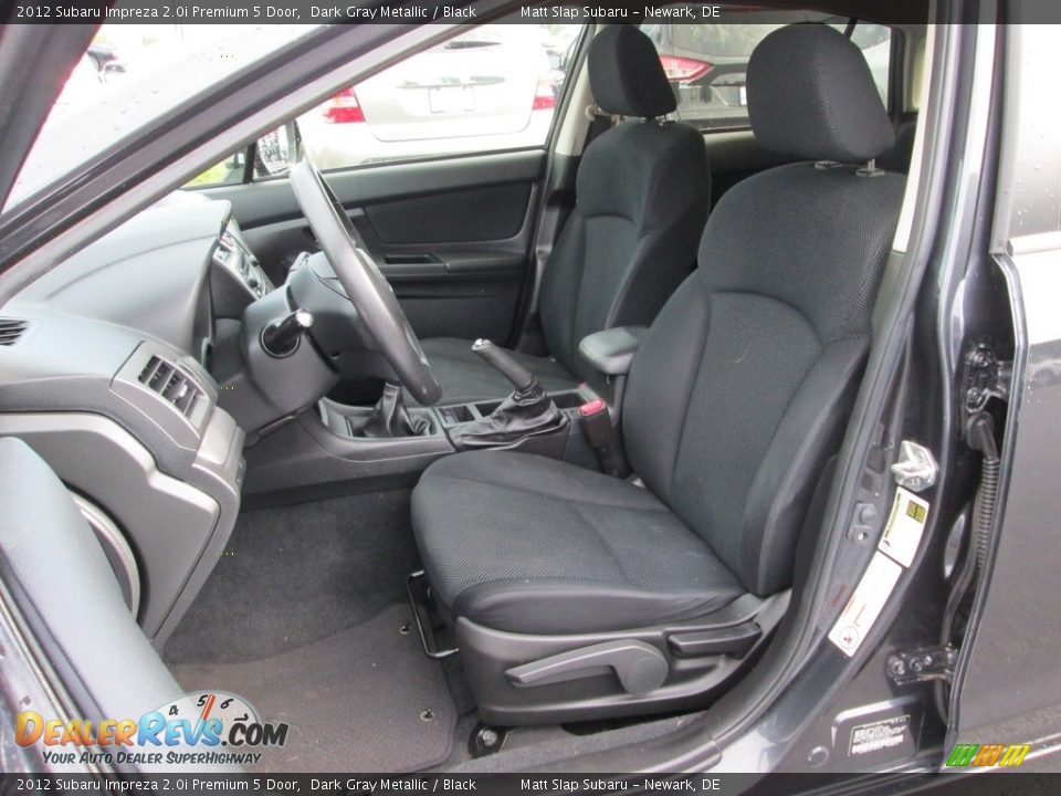 2012 Subaru Impreza 2.0i Premium 5 Door Dark Gray Metallic / Black Photo #16