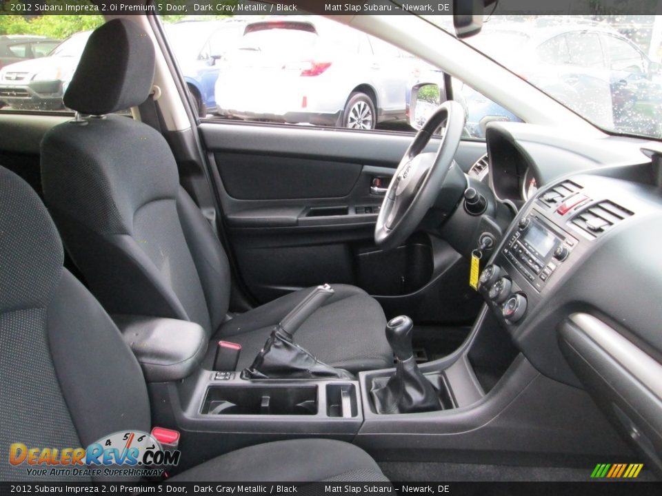 2012 Subaru Impreza 2.0i Premium 5 Door Dark Gray Metallic / Black Photo #17