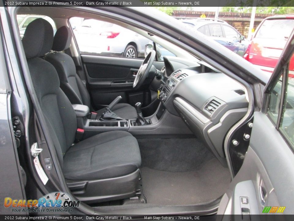 2012 Subaru Impreza 2.0i Premium 5 Door Dark Gray Metallic / Black Photo #18