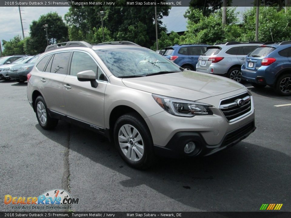 2018 Subaru Outback 2.5i Premium Tungsten Metallic / Ivory Photo #4