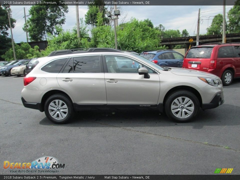 2018 Subaru Outback 2.5i Premium Tungsten Metallic / Ivory Photo #5