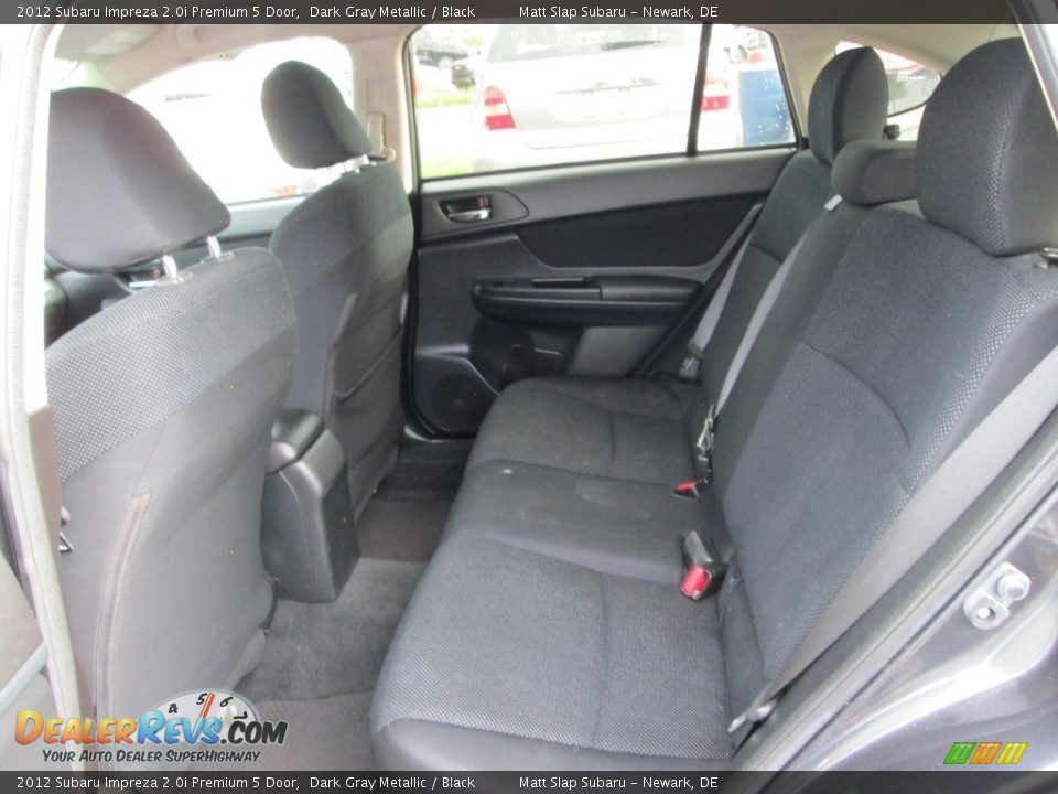 2012 Subaru Impreza 2.0i Premium 5 Door Dark Gray Metallic / Black Photo #21