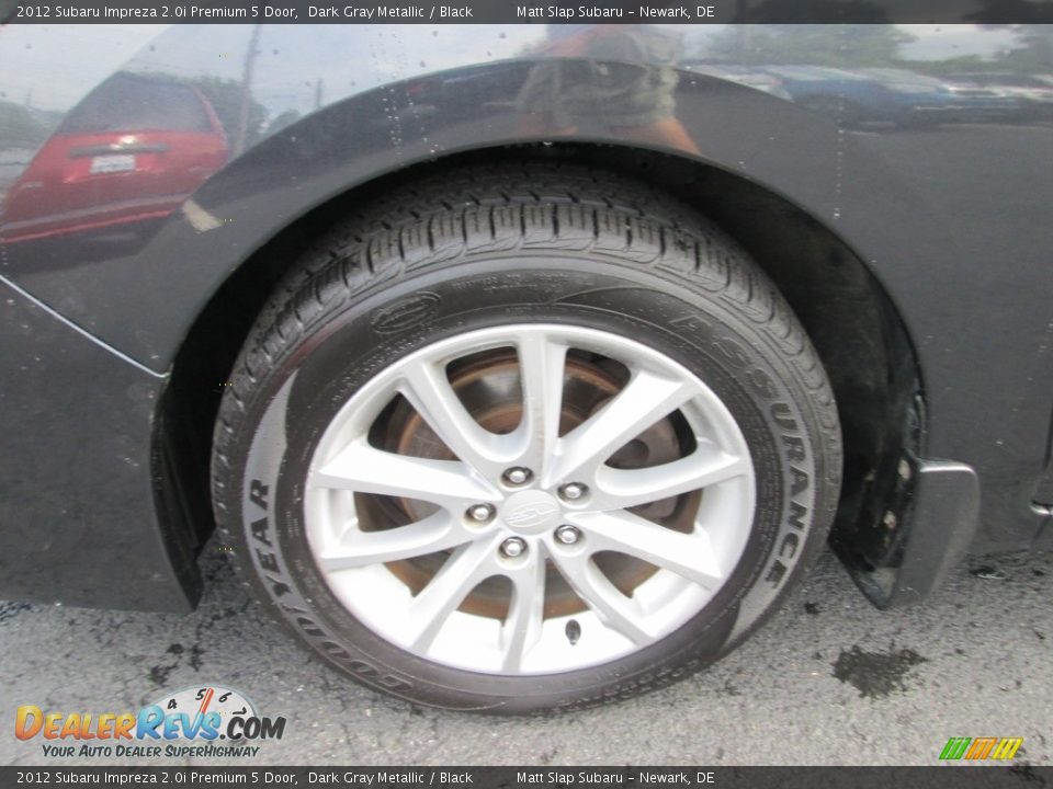 2012 Subaru Impreza 2.0i Premium 5 Door Dark Gray Metallic / Black Photo #22
