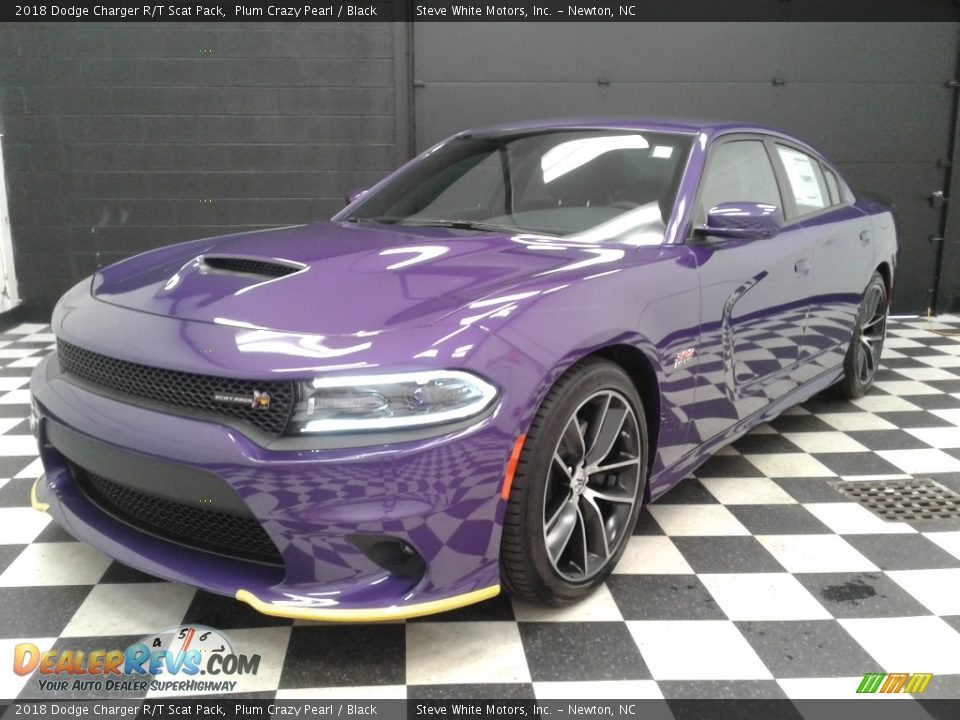 2018 Dodge Charger R/T Scat Pack Plum Crazy Pearl / Black Photo #2