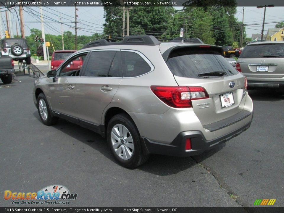 2018 Subaru Outback 2.5i Premium Tungsten Metallic / Ivory Photo #8