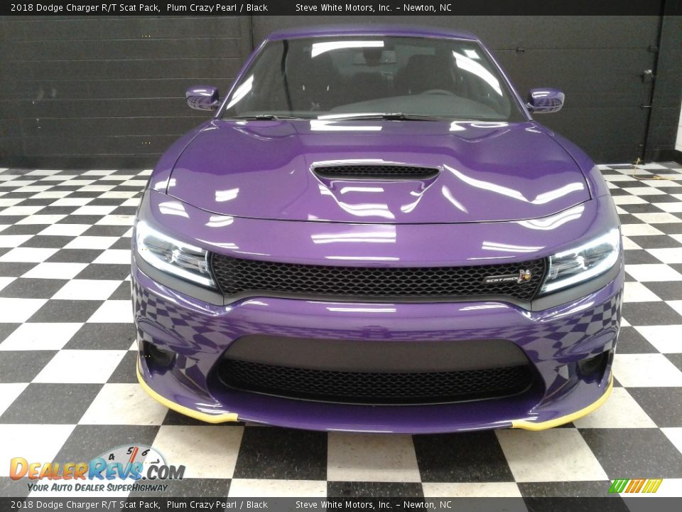 2018 Dodge Charger R/T Scat Pack Plum Crazy Pearl / Black Photo #3