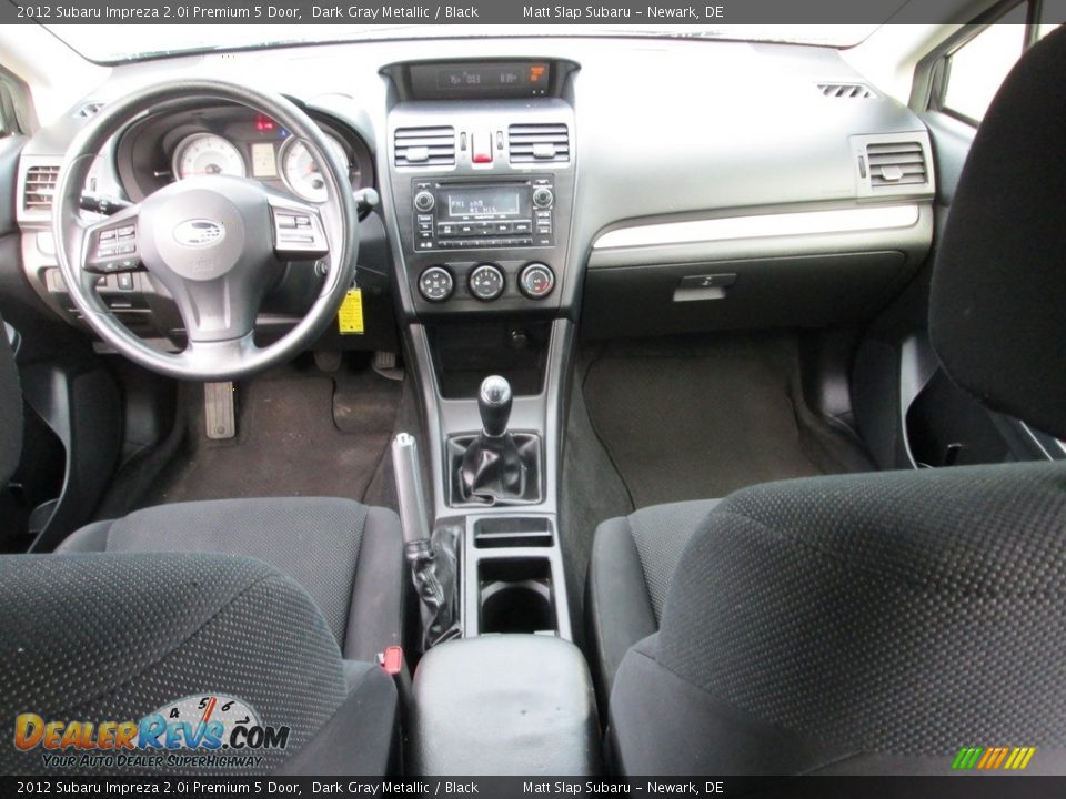2012 Subaru Impreza 2.0i Premium 5 Door Dark Gray Metallic / Black Photo #24
