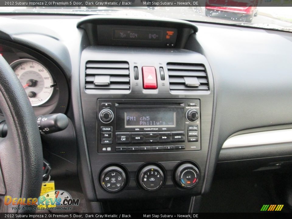 2012 Subaru Impreza 2.0i Premium 5 Door Dark Gray Metallic / Black Photo #25