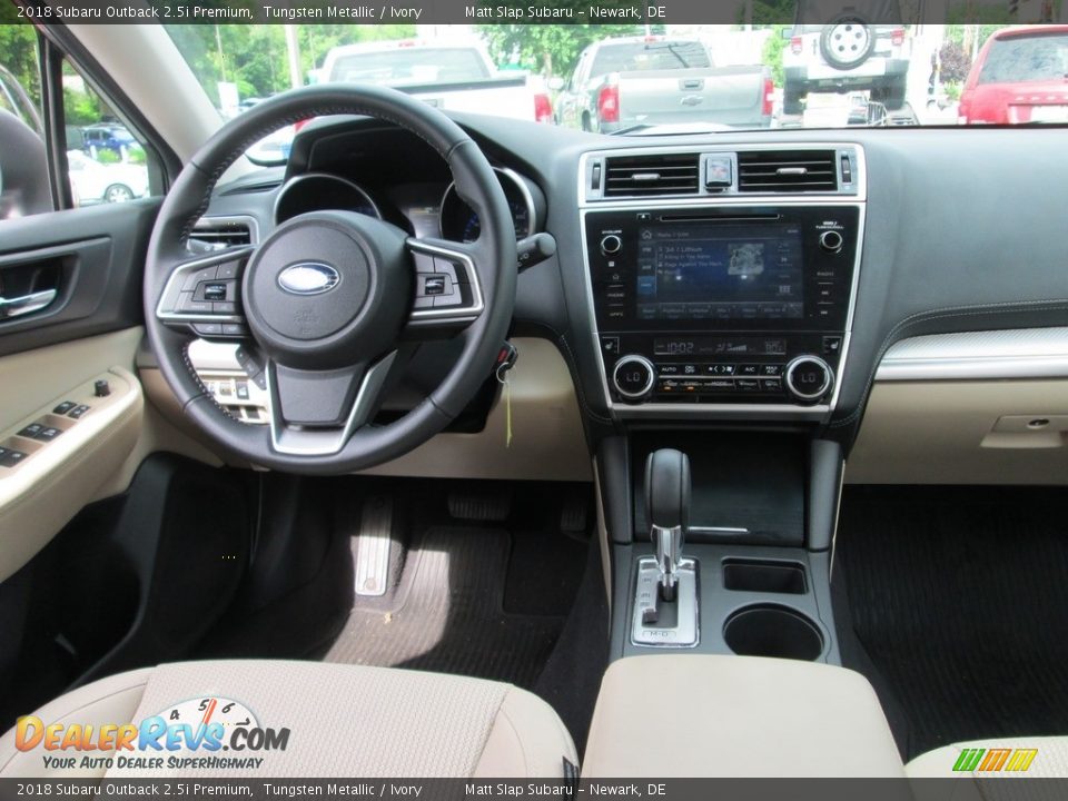 2018 Subaru Outback 2.5i Premium Tungsten Metallic / Ivory Photo #10