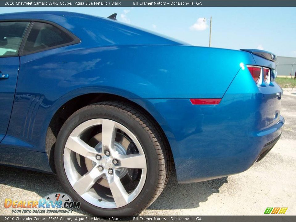 2010 Chevrolet Camaro SS/RS Coupe Aqua Blue Metallic / Black Photo #7