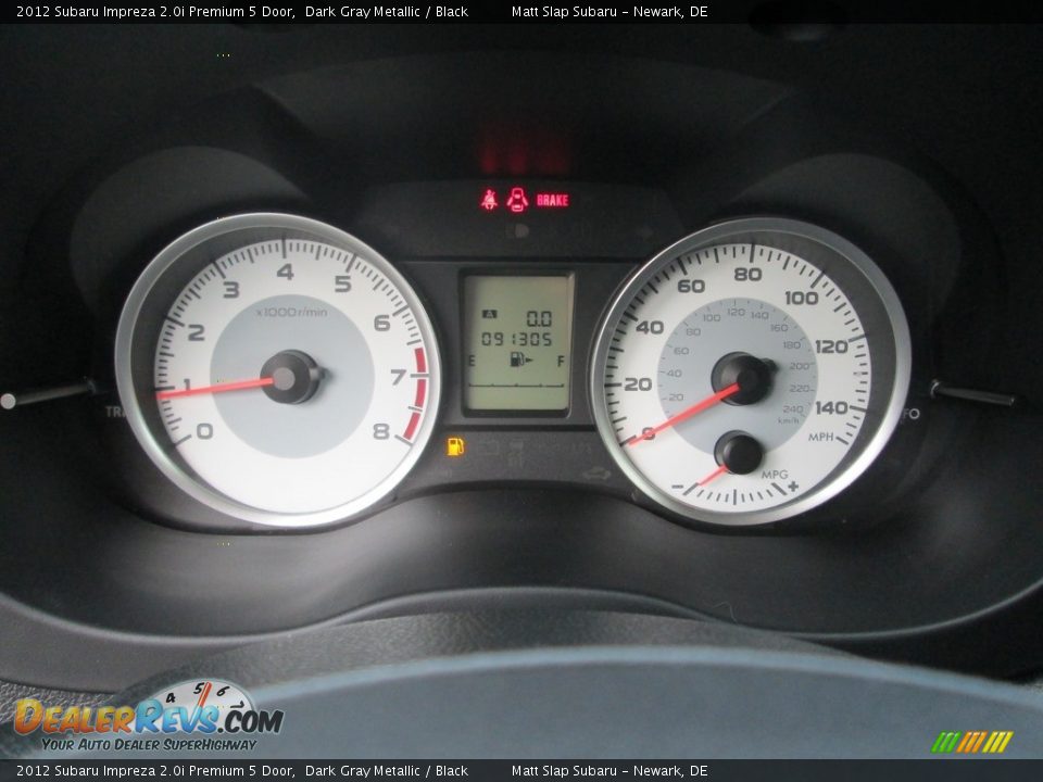 2012 Subaru Impreza 2.0i Premium 5 Door Dark Gray Metallic / Black Photo #27