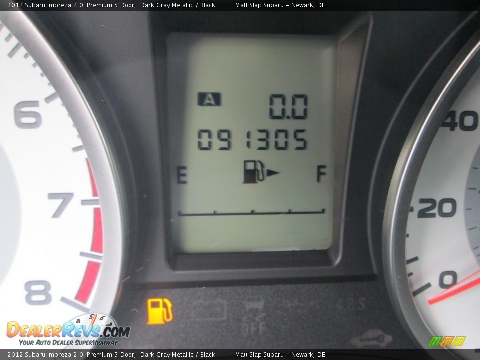 2012 Subaru Impreza 2.0i Premium 5 Door Dark Gray Metallic / Black Photo #28