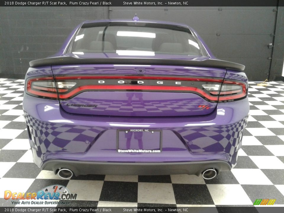 2018 Dodge Charger R/T Scat Pack Plum Crazy Pearl / Black Photo #7