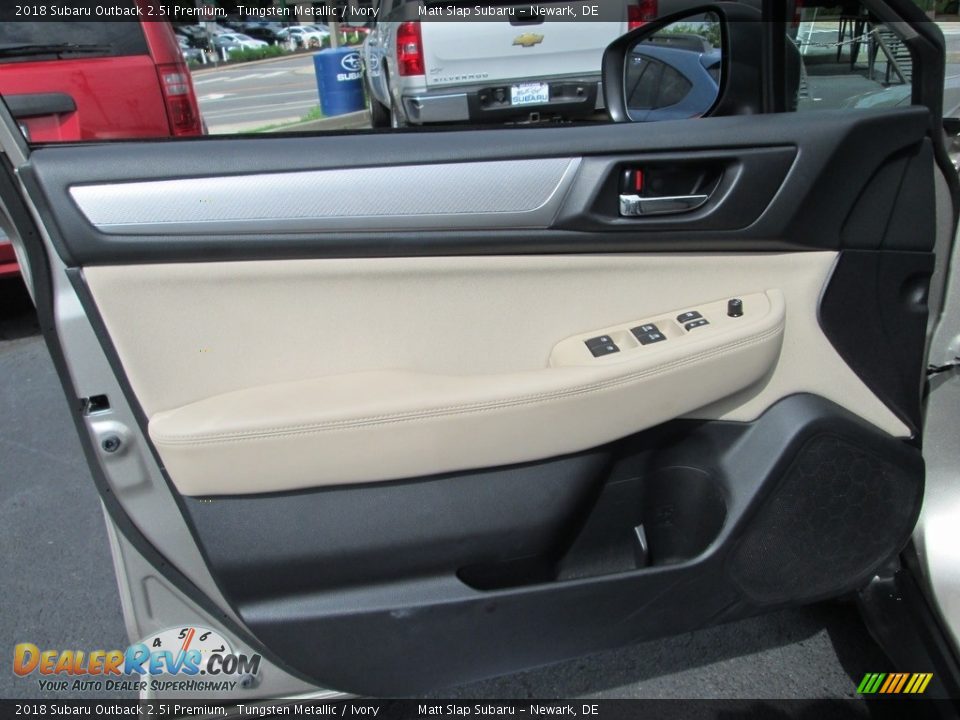 2018 Subaru Outback 2.5i Premium Tungsten Metallic / Ivory Photo #14
