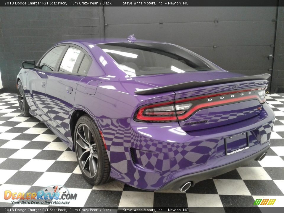 2018 Dodge Charger R/T Scat Pack Plum Crazy Pearl / Black Photo #8