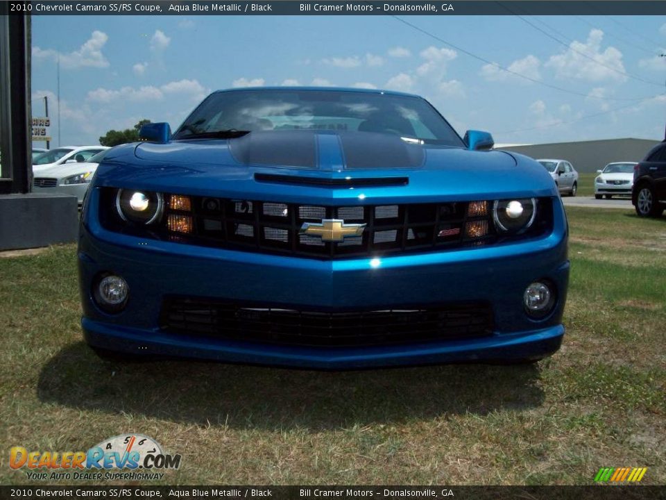 2010 Chevrolet Camaro SS/RS Coupe Aqua Blue Metallic / Black Photo #10