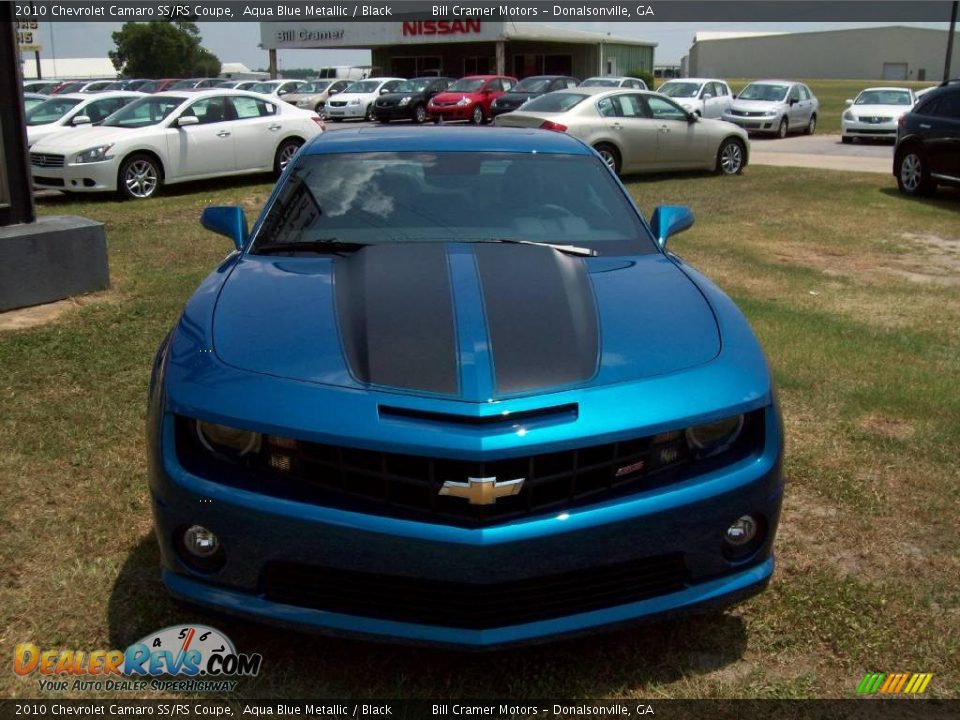 2010 Chevrolet Camaro SS/RS Coupe Aqua Blue Metallic / Black Photo #11