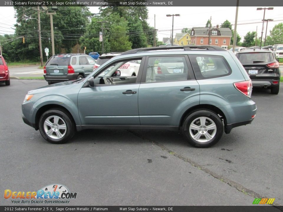 2012 Subaru Forester 2.5 X Sage Green Metallic / Platinum Photo #9