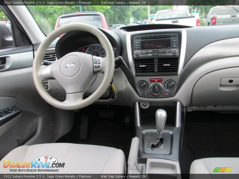 2012 Subaru Forester 2.5 X Sage Green Metallic / Platinum Photo #10