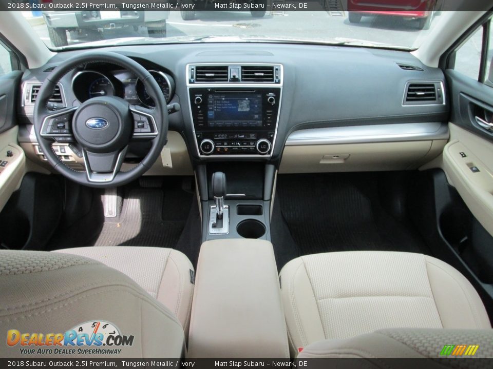 2018 Subaru Outback 2.5i Premium Tungsten Metallic / Ivory Photo #25