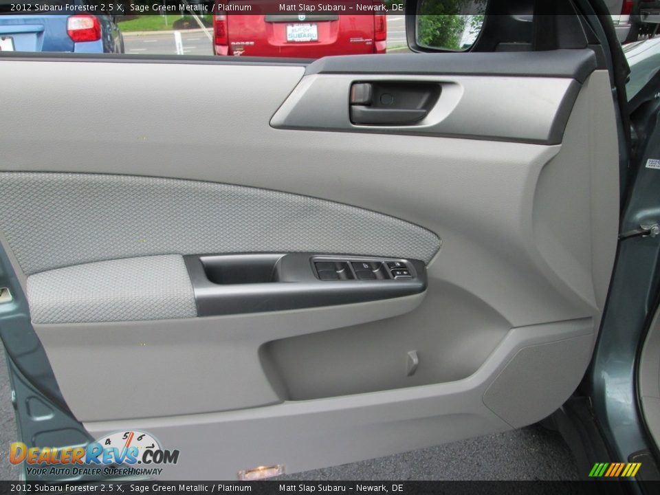2012 Subaru Forester 2.5 X Sage Green Metallic / Platinum Photo #13