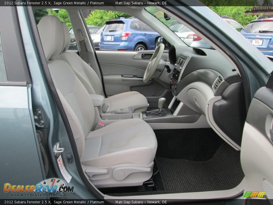2012 Subaru Forester 2.5 X Sage Green Metallic / Platinum Photo #17