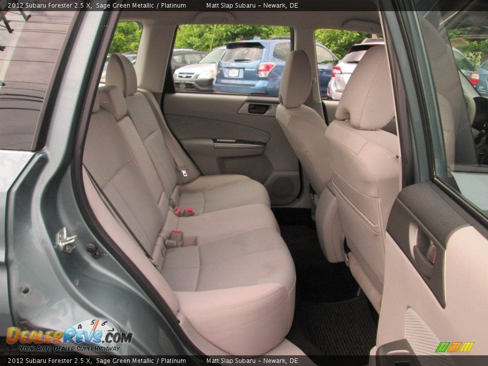 2012 Subaru Forester 2.5 X Sage Green Metallic / Platinum Photo #18