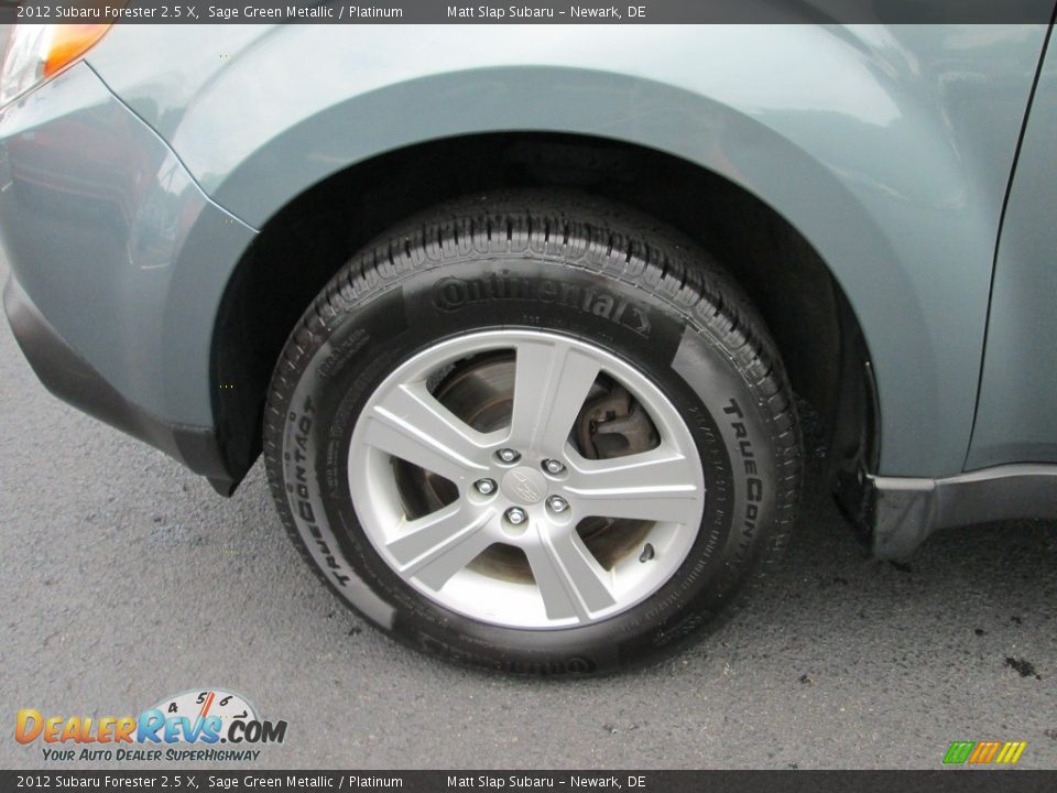 2012 Subaru Forester 2.5 X Sage Green Metallic / Platinum Photo #21