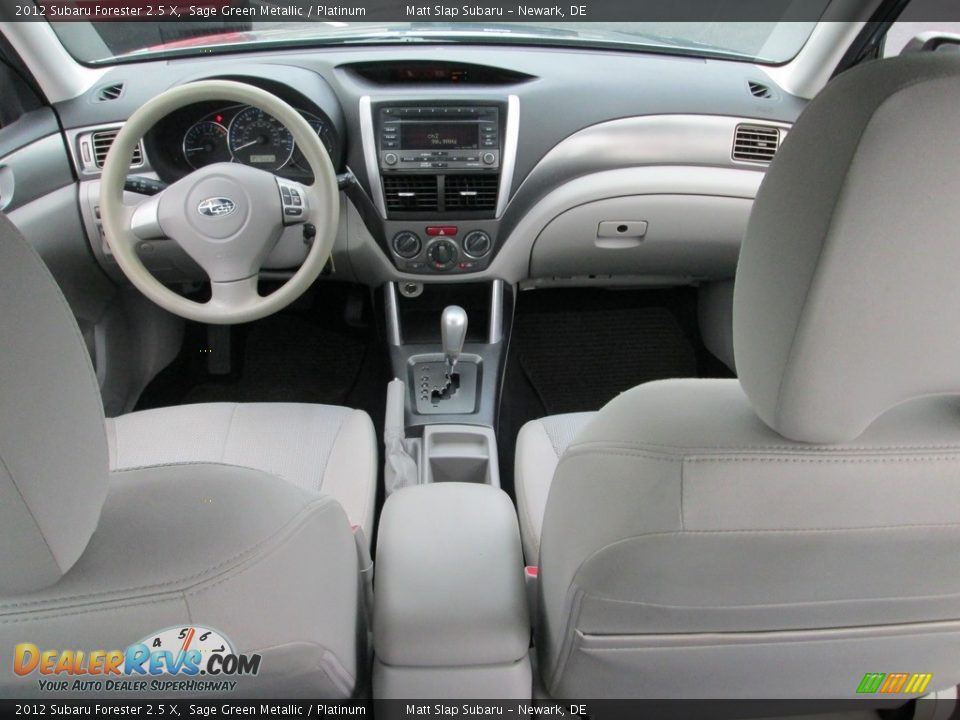 2012 Subaru Forester 2.5 X Sage Green Metallic / Platinum Photo #23