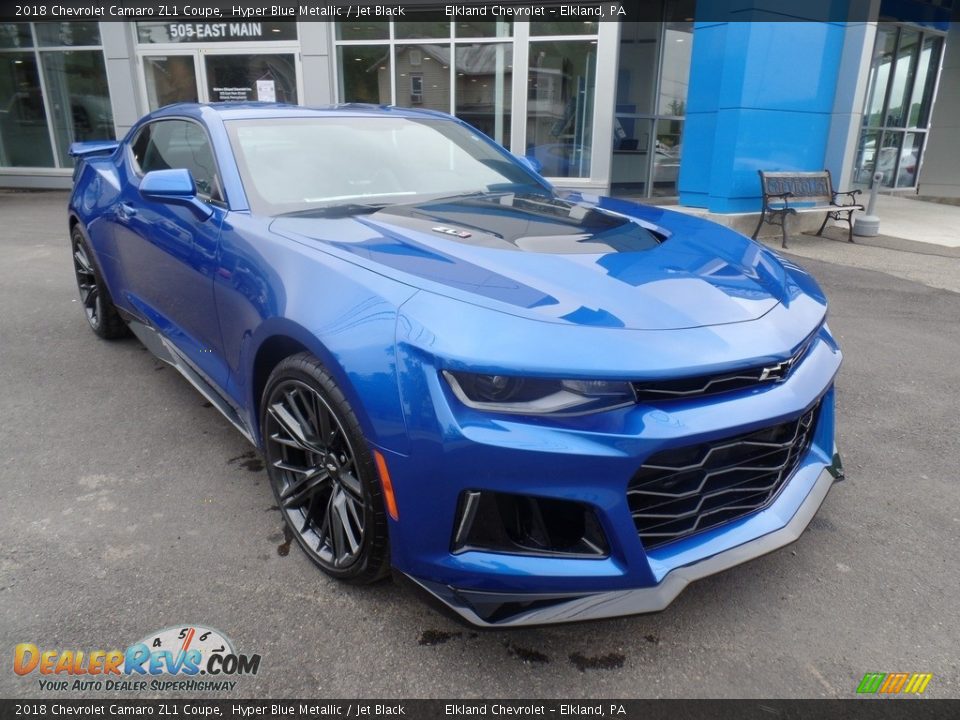 2018 Chevrolet Camaro ZL1 Coupe Hyper Blue Metallic / Jet Black Photo #1