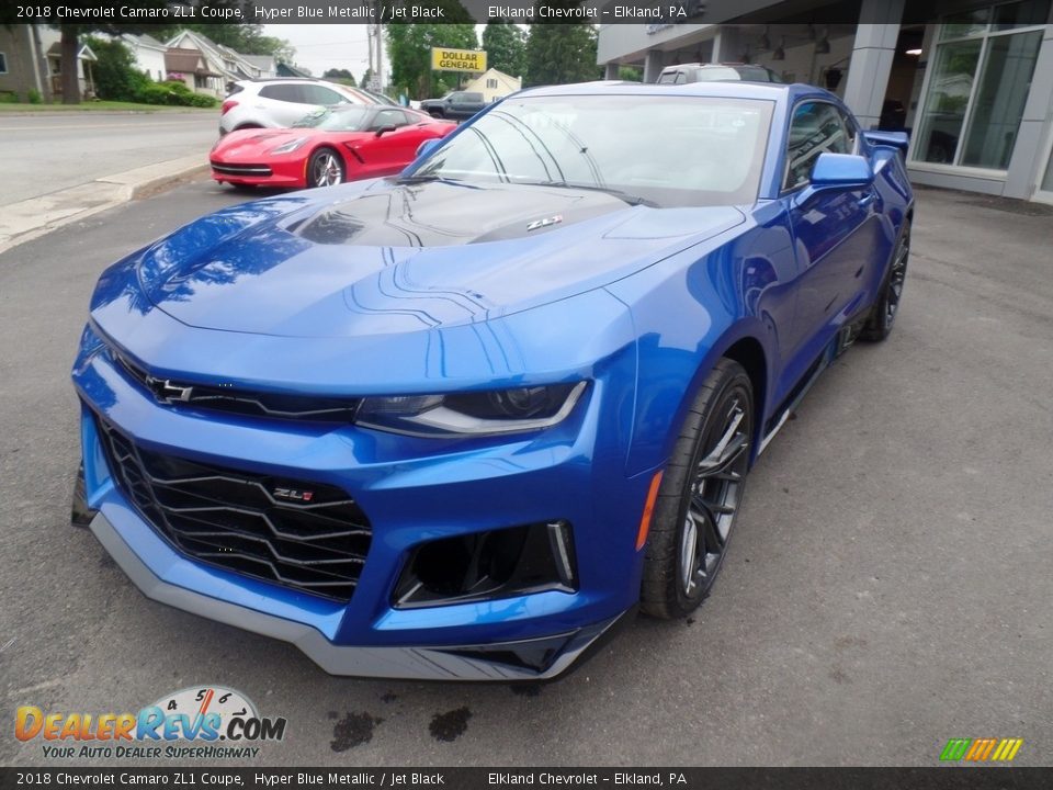 Hyper Blue Metallic 2018 Chevrolet Camaro ZL1 Coupe Photo #3