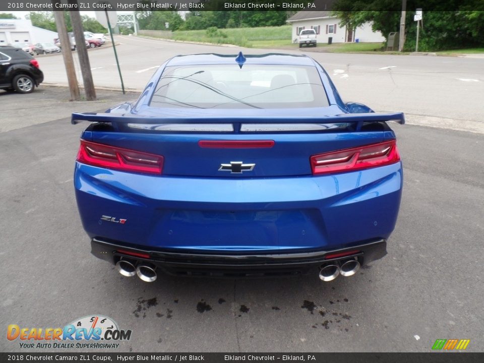2018 Chevrolet Camaro ZL1 Coupe Hyper Blue Metallic / Jet Black Photo #8