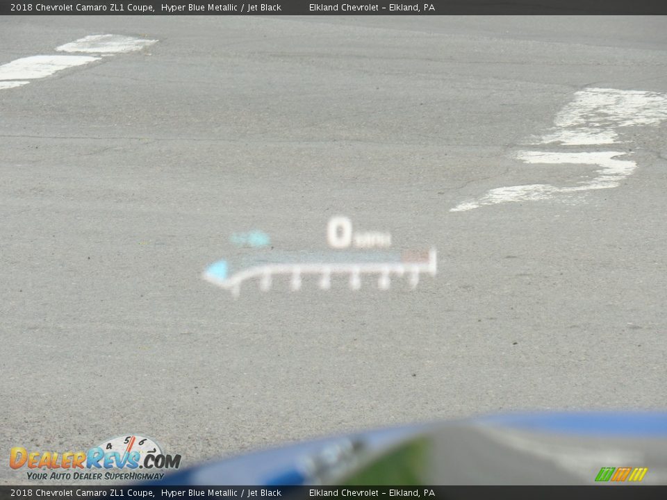 2018 Chevrolet Camaro ZL1 Coupe Hyper Blue Metallic / Jet Black Photo #28