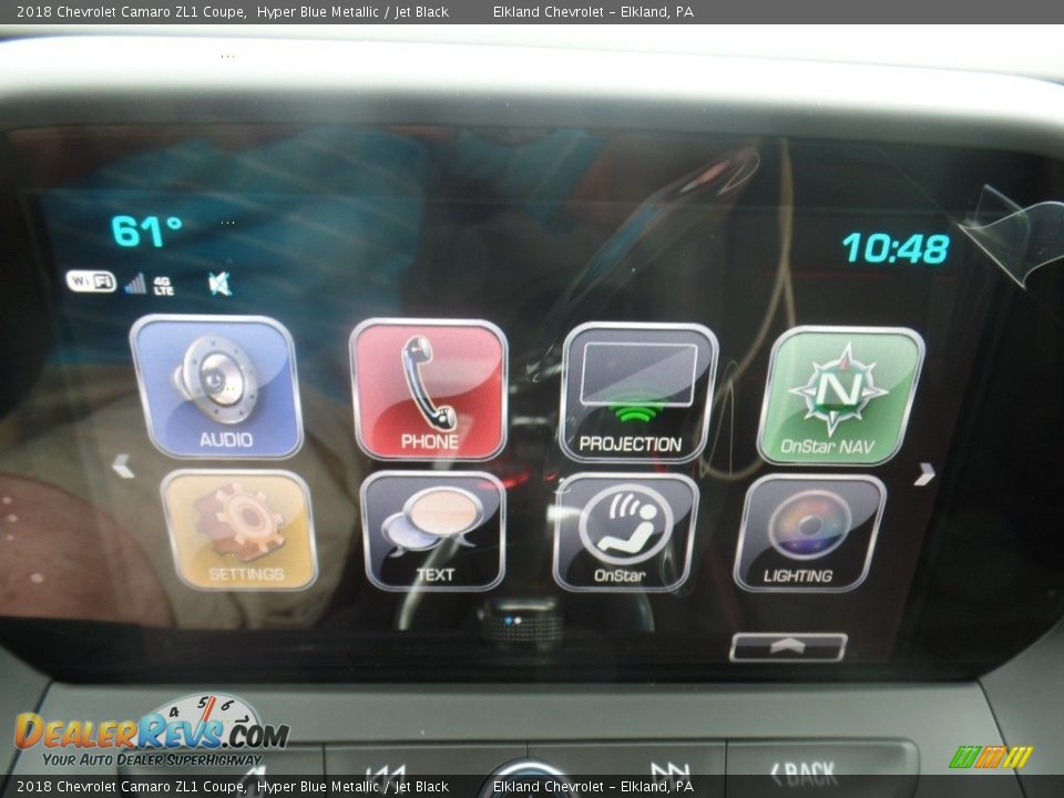 2018 Chevrolet Camaro ZL1 Coupe Hyper Blue Metallic / Jet Black Photo #30