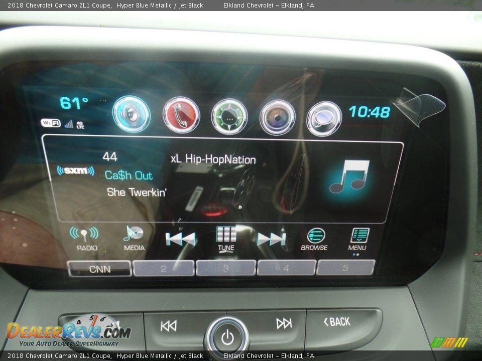 2018 Chevrolet Camaro ZL1 Coupe Hyper Blue Metallic / Jet Black Photo #31