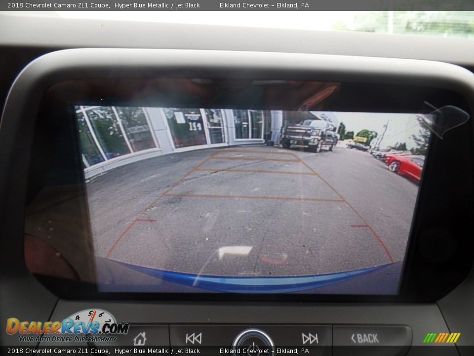 2018 Chevrolet Camaro ZL1 Coupe Hyper Blue Metallic / Jet Black Photo #34