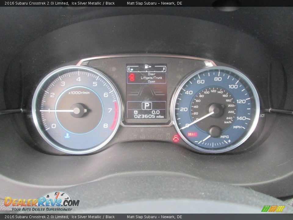 2016 Subaru Crosstrek 2.0i Limited Ice Silver Metallic / Black Photo #28