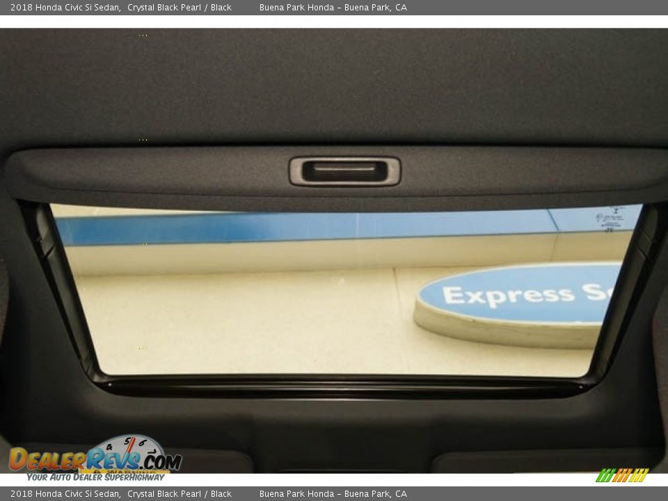 2018 Honda Civic Si Sedan Crystal Black Pearl / Black Photo #17