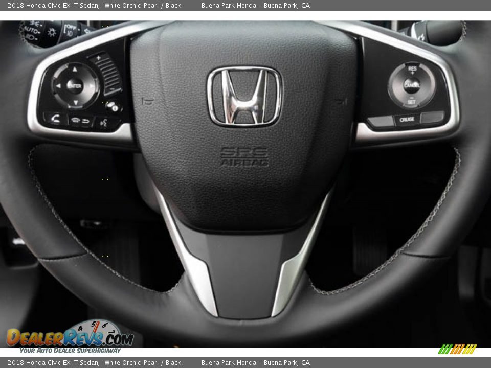 2018 Honda Civic EX-T Sedan White Orchid Pearl / Black Photo #12